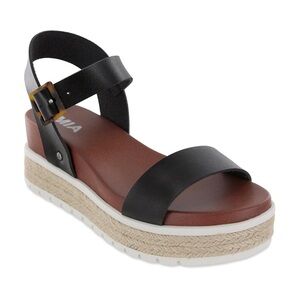MIA Kiera Platform Sandals Black